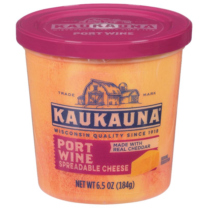 Kaukauna Port Wine Spreadable Cheese - 6.5oz, 1 of 4