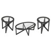 NicBex Modern Coffee Table Tempered Glass Sofa Side Table Home Decor Living Room Tables with Wood Frame Glass Desktop Center Table for Living Room - 4 of 4