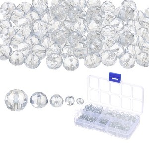 Unique Bargains Jewelry Making Craft Embellishments Rondelle Glass Beads - 1 of 4
