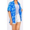 LA LEELA Women's Button Down Blouses Casual Summer Beach Party Blouses Shirt Hawaiian Blouse Short Sleeve Vacation Dress Tee Shirts Tops - 4 of 4