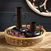 Sullivans 12" & 7.25" Modern Ebony Jug Vase Set of 2, Black - 3 of 4