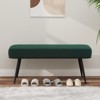 Bekrvio 43.3" Teddy Ottoman Bench,Entryway/Bed Bench End of Bed – Upholstered Padded Seat,Mid Century Modern for Living Room, Hallwa - 4 of 4