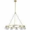Crystorama Lighting Aragon 10 - Light Chandelier in  Soft Brass - 3 of 4