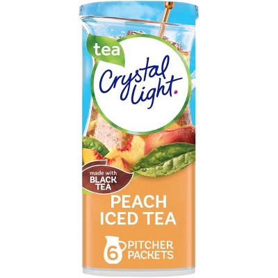 Crystal Light Peach Iced Tea Drink Mix - 6pk/0.25oz Pouches