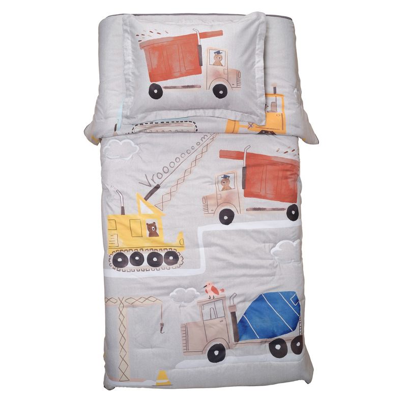 Bedtime Originals Construction Zone Twin Quilt & Pillow Sham Set, 2 of 9