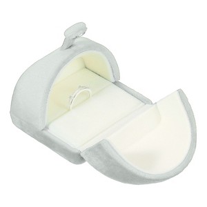 Unique Bargains Velvet Jewelry Mini Ring Organizing Storage Gift Box - 1 of 4
