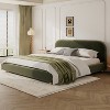 Christopher Knight Home Paine Modern Velvet Upholstered Platform Bed with Curve-Shaped Headboard - 2 of 4