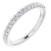 Pompeii3 1/2 Ct Lab Created Diamond EX3 Eternity Ring Womens Bad 14k White Gold - 3 of 4
