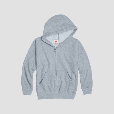 Hanes Kids' Comfort Blend Eco Smart Full-zip Hoodie - Gray M : Target