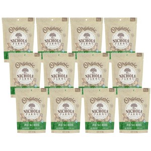 Nichols Farms Organic Roasted With Sea Salt Pistachios - Case of 12/7 oz - 1 of 4
