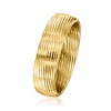 Ross-Simons Italian 14kt Yellow Gold Ribbed Ring - 3 of 4