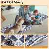 Washable Runner Rug, Vintage Printed Hallway Carpet, Non-Slip Low Pile Soft Oriental Accent Rug for Kitchen, Entryway, Laundry, - 3 of 4