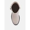 Allux Faux Leather Pin Buckle Women Boots - 4 of 4