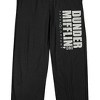 The Office Dunder Mifflin Men's Black Sleep Pants - 2 of 4