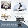 MaseiKar Metal Phone Tripod Mount Adapter with Arca QR Base, Cold Shoe, 360 Deg Swivel, 180 Deg Tilt, for iPhone 15 Pro Max Galaxy S24 - 4 of 4