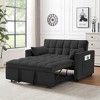 Ridstar Modern Small Double 3-in-1 Convertible Sofa Bed For Living Room-Black - 3 of 4