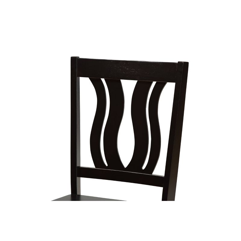 2pc Fenton Wood Dining Chair Set - Baxton Studio, 5 of 9