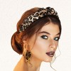 Unique Bargains Women's Leopard Pattern Knotted Headband 1 Pc Brown - 4 of 4