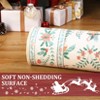Christmas Area Rug, Xmas Tree Print Foldable Carpet with Non Slip Backing, Low Pile Stain Resistant Floor Carpet for Living Room, Bedroom - 3 of 4