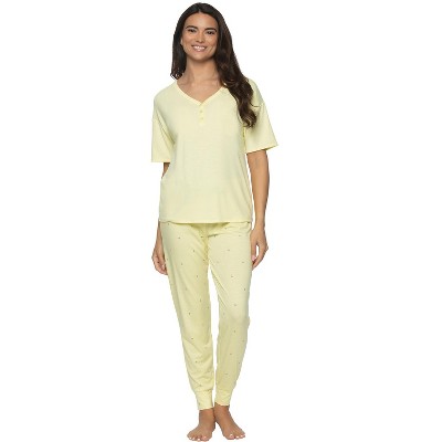 NEW Felina Ladies' 2-Piece Super Soft Knit Jersey Pajama Set