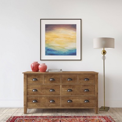 Elegant Antique Brass Floor Lamp with Off-White Fabric Shade