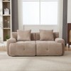 KWPZQEB 73" Loveseat Sofa, Comfy Cloud Tufted Sofa with 2 Pillows & Deep Seat, Modern Sofa Couch for Bedroom Living Room - 3 of 4