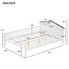 CAVINAS Twin Size Bed Frame, Wood Platform Bed with House-shaped Headboard,  Wooden House Bed with LED and Built-in Storage - 3 of 4
