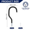 Unique Bargains Heavy Duty Garage Wall Ceiling Utility Tool Hanger Bike Screw Hooks 8 Pcs - 2 of 4