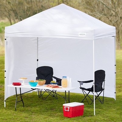 White 10 Ft. x 10 Ft. Steel Frame Pop-up Canopy Tent