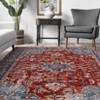 Vintage Area Rugs Washable Medallion Floor Cover with Non-Slip Backing - 4 of 4