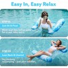 Joyfy 4 Packs Inflatable Pool Floats Hammock, PVC Water Hammock Float Lounges, 4-in-1 Multi-Purpose Pool Floaties for Adults(Blue, Pink, Cyan, Green) - 4 of 4