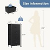 SEVOBAL Nightstand 4 Drawers Bedside Table Removable Bins Sturdy Organizer Furniture for Bedroom Nursery Closet Living Room, Black, 17.7"*11.8"*37.4" - 3 of 4