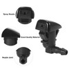 Unique Bargains Front Windshield Wiper Nozzles for Cadillac CTS with Gaskets - Black Pack of 2 - 4 of 4