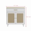 BEAFUP Cat Litter Box Enclosure with Scratch Pad,Hidden Litter Box Furniture, Wooden Pet House Sideboard,Storage Cabinet for Living Room Office,White - 3 of 4