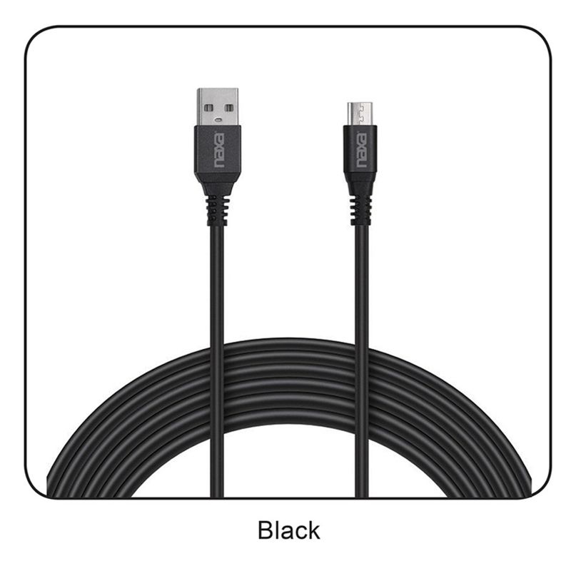 6 Ft. Fast Charge and Sync Round Micro USB Cable-BLACK, 1 of 2