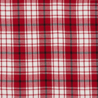 Red and White Cotton Plaid Table Runner