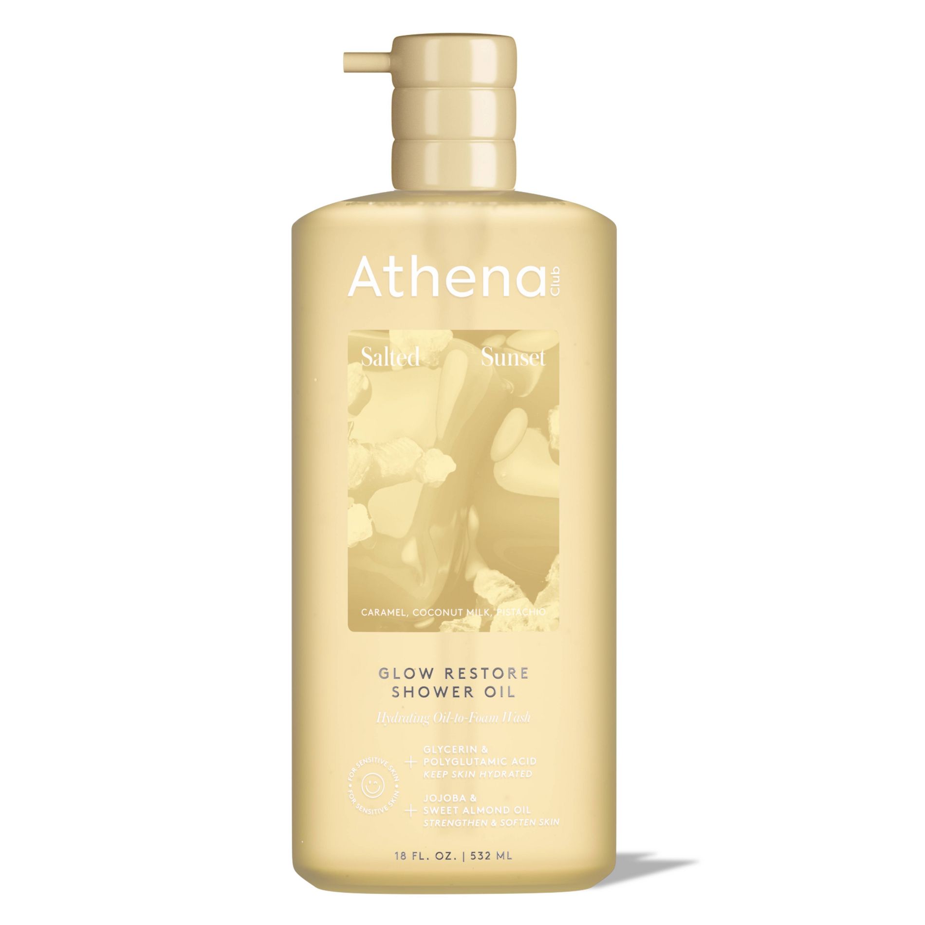 Athena Club Glow Restore Shower Oil - Salted Sunset - 18 fl oz