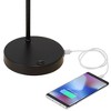 360 Lighting Duke 20 3/4" High Small Mid Century Modern Desk Lamps Set of 2 USB Port Black Nickel Finish Metal Home Office Living Room Charging - 3 of 4