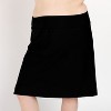 Calypsa Women's Chlorine Resistant High Waisted Knee Length Swim Skirt With Attached Bike Shorts - 4 of 4