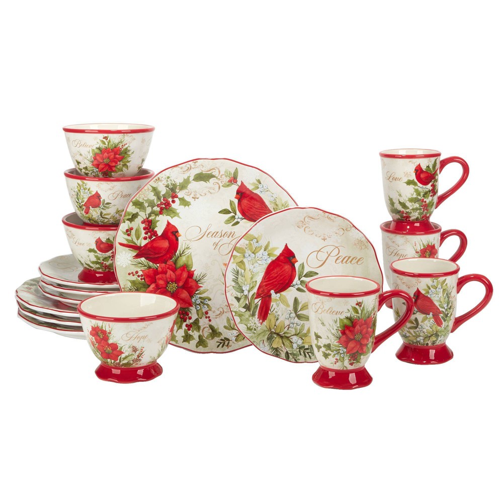 Photos - Other kitchen utensils Certified International 16pc Winter's Medley Dinnerware Set  