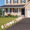 Big Dot of Happiness Pink Rose Gold Birthday - Balloon and Present Lawn Decorations - Outdoor Happy Birthday Party Yard Decorations - 10 Piece - 3 of 4