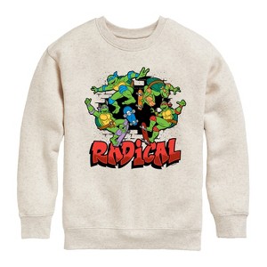 Boys' - Teenage Mutant Ninja Turtles - Radical Group Graphic Long Sleeve Fleece Sweatshirt - 1 of 4