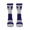 NCAA Kansas State Wildcats Mixer Crew Socks: Cushioned Heel & Toe, Adult Large - 2 of 3
