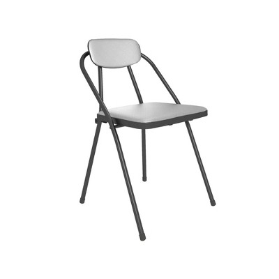 Cosco 4pk Stylaire Vinyl Padded Folding Chair Gray