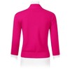 Women's 3/4 Sleeve Open Front Cropped Cardigan Sweater Lightweight Knit Short Shrugs Rose Pink S - 4 of 4