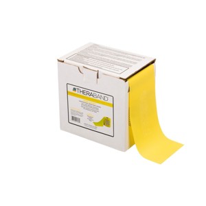 THERABAND Resistance Band, 50 YD Roll, Yellow, Thin Thickness, 3 LBS Resistance, Level 2, Non-Latex - 1 of 4