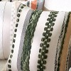 LISM 18x18 Inch Boho Chenille Tufted Pillowcase,Decorative Striped Square Pillow Covers Set of 2 - 2 of 4