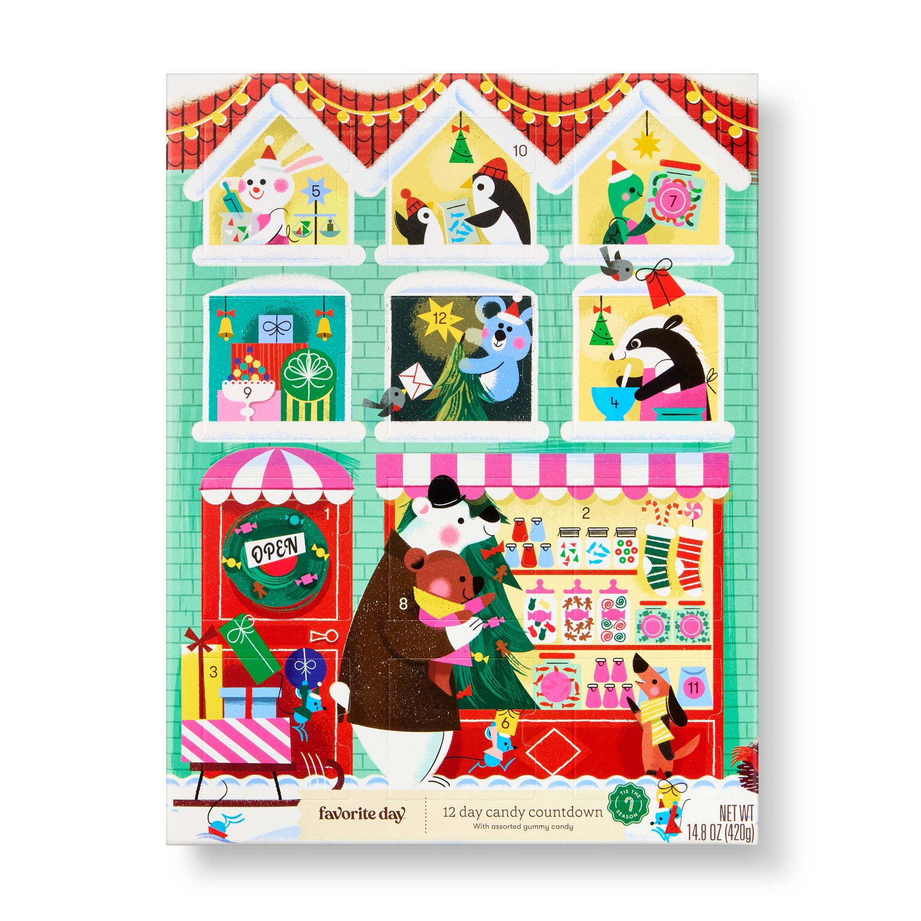 Christmas 12 Days of Holiday Candy Countdown - 14.8oz - Favorite Day™
