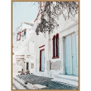 Amanti Art Santorini Charm 3 by Bella Eve Canvas Wall Art Print Framed - 1 of 4