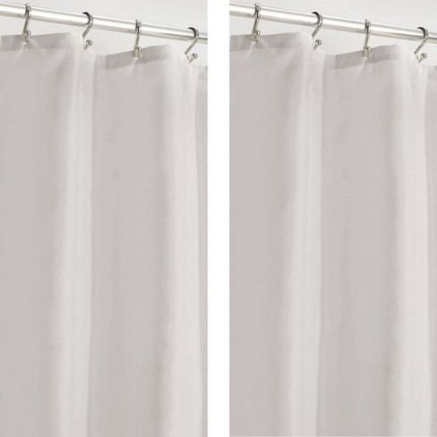 Mdesign Water Repellent Shower Curtain, Extra Wide Shower Curtain Liner 108